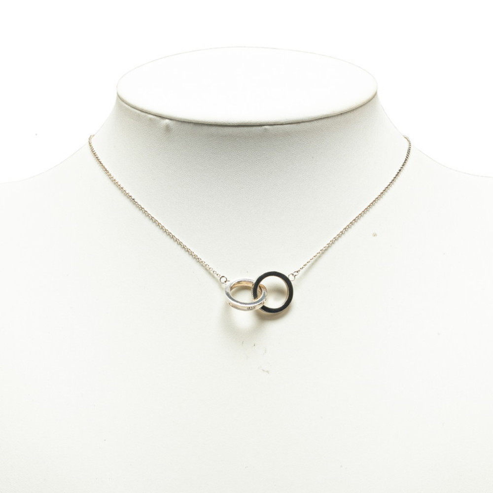 Tiffany Necklace Interlocking Circle Pendant Smal… - image 8